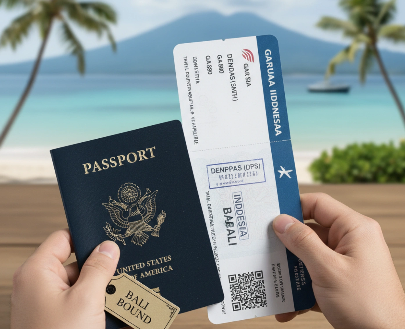 Vibrant green rice fields in Ubud, representing an article about Bali visa requirements.